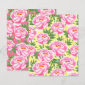 Bohemian Chic Pink Peonies Patroonboek (Voorkant / Achterkant)
