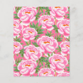 Bohemian Chic Pink Peonies Patroonboek (Achterkant)
