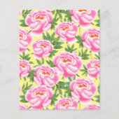 Bohemian Chic Pink Peonies Patroonboek (Voorkant)