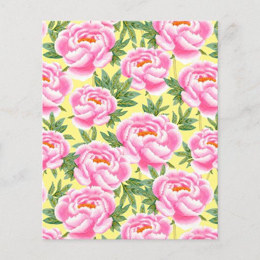 Bohemian Chic Pink Peonies Patroonboek (Voorkant)