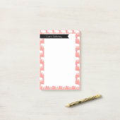 Bohemian Chic White Elephants | Gepersonaliseerd Post-it® Notes (Op bureau)