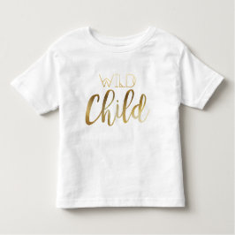 Bohemian Chic Wild Child | Tribal Gold Foil Kinder Shirts