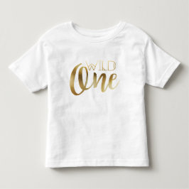 Bohemian Chic Wild One | Tribal Gold Foil Kinder Shirts