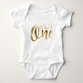 Bohemian Chic Wild One | Tribal Gold Foil Romper