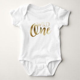Bohemian Chic Wild One | Tribal Gold Foil Romper
