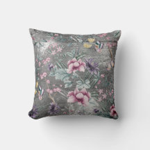 Bohemian Chinoiserie Blauwgroen Butterfly Grey Gru