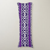Bohemian Chintz 116 Wit Paarse Lichaamskussen (Voorkant Verticaal)