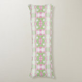 Bohemian Chintz 19 pastel groen roze wit Lichaamskussen (Voorkant Verticaal)