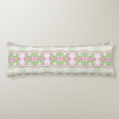 Bohemian Chintz 19 pastel groen roze wit Lichaamskussen (Voorkant)