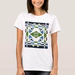 Bohemian Chintz 1 Blue Green T shirt