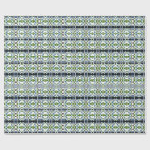 Bohemian Chintz 1 Blue Green T shirt Cadeaupapier (Vlak)