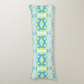 Bohemian Chintz 20 pastel groen blauw roze Lichaamskussen (Voorkant Verticaal)