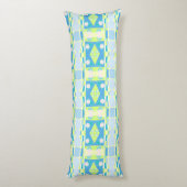 Bohemian Chintz 20 pastel groen blauw roze Lichaamskussen (Achterkant (Verticaal))