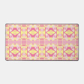 Bohemian Chintz 24 Bubblegum Roze Geel Sinaasappel Bureaumat (Voorkant)