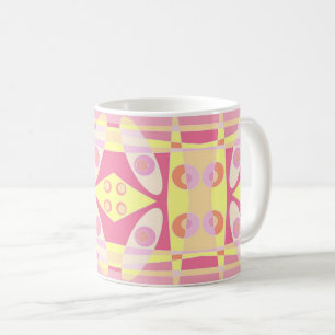 Bohemian Chintz 24 Bubblegum Roze Geel Sinaasappel Koffiemok