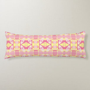 Bohemian Chintz 24 Bubblegum Roze Geel Sinaasappel Lichaamskussen