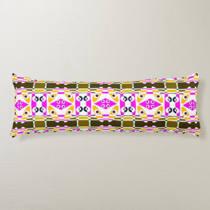 Bohemian Chintz 41 Sinaasappel Olive Fuchsia Roze Lichaamskussen