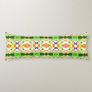 Bohemian Chintz 42 Groen Sinaasappel Lichaamskussen