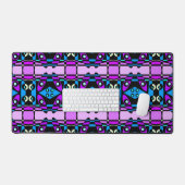 Bohemian Chintz 48 Paarse Blauw Zwart Bureaumat (Keyboard & Muis)