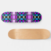 Bohemian Chintz 48 Paarse Blauw Zwart Persoonlijk Skateboard (Horizontaal)