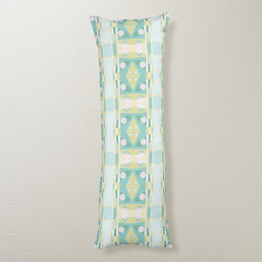 Bohemian Chintz 60 Olive Mint Groen Lichaamskussen (Achterkant (Verticaal))