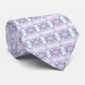 Bohemian Chintz 73 Pastel Lila Turquoise Stropdas (Opgerold)