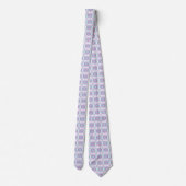 Bohemian Chintz 73 Pastel Lila Turquoise Stropdas (Achterkant)