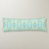 Bohemian Chintz 77 pastel blauw groen Lichaamskussen (Achterkant)