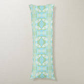Bohemian Chintz 77 pastel blauw groen Lichaamskussen (Voorkant Verticaal)