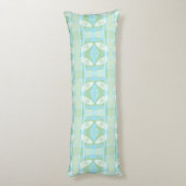 Bohemian Chintz 77 pastel blauw groen Lichaamskussen (Achterkant (Verticaal))