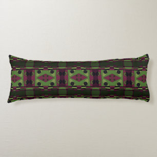 Bohemian Chintz 81 Stoffig Magenta Groen Lichaamskussen