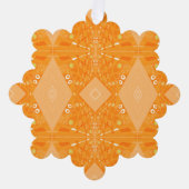 Bohemian Chintz Illustratie Pastel Sinaasappel Ornament Kaart (Voorkant)