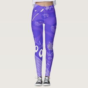Bohemian Chintz Illustratie Violet Leggings