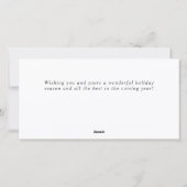 Bohemian Christmas Wreath Corporate Groet Feestdagenkaart (Achterkant)