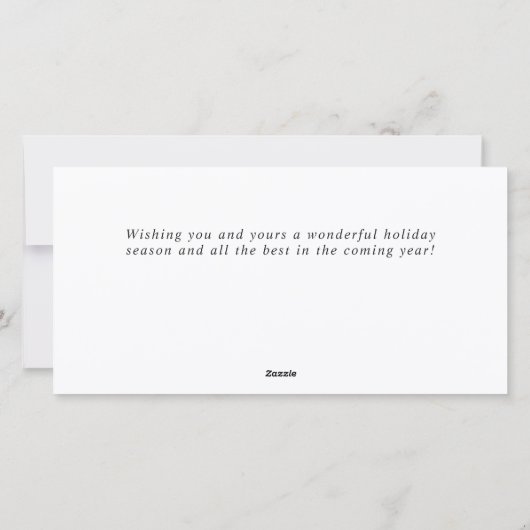 Bohemian Christmas Wreath Corporate Groet Feestdagenkaart (Achterkant)