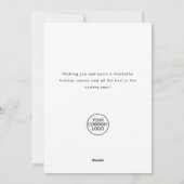 Bohemian Christmas Wreath Corporate Groet Feestdagenkaart (Achterkant)