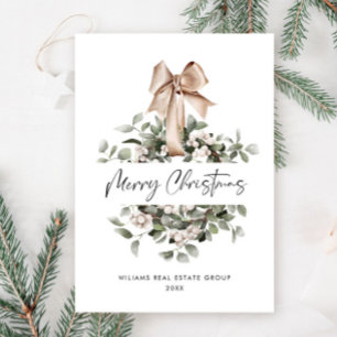 Bohemian Christmas Wreath Corporate Groet Feestdagenkaart