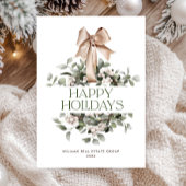 Bohemian Christmas Wreath Corporate Groet Feestdagenkaart