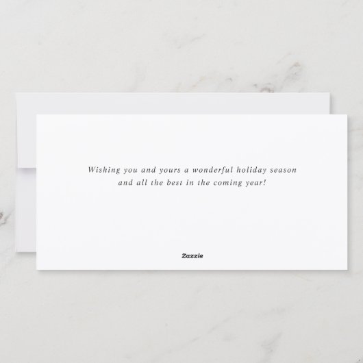 Bohemian Christmas Wreath Corporate Groet Feestdagenkaart (Achterkant)