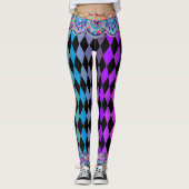 Bohemian Circus Jet Black Jester Leggings (Voorkant)