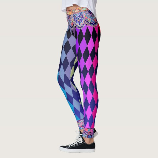 Bohemian Circus Midnight Blue Jester Leggings (Links)