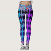 Bohemian Circus Midnight Blue Jester Leggings (Voorkant)