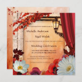 Bohemian Classic Fall Wedding Invitation Kaart (Voorkant / Achterkant)