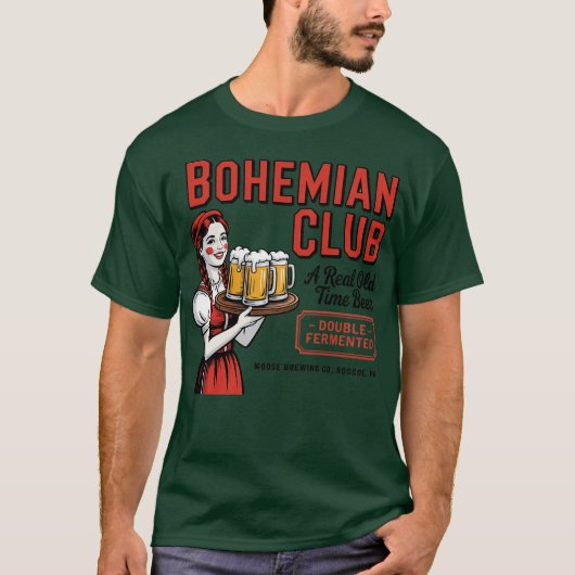 Bohemian Club Beer - Roscoe, PA-Fotozaal T-shirt (Voorkant)