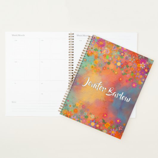 Bohemian colourful floral whimsical Planner (Display)