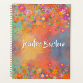 Bohemian colourful floral whimsical Planner (Voorkant)
