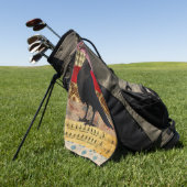 Bohemian Crow Golf Towel Golfhanddoek (Groen)