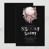 Bohemian Crystal Ball Heks Magick Halloween Party Kaart (Voorkant / Achterkant)