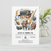 Bohemian Custom Detective Verjaardag Kaart (Staand voorkant)