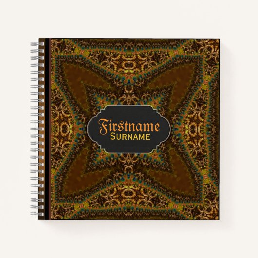 Bohemian Custom Name Guestbook Notitieboek (Voorkant)